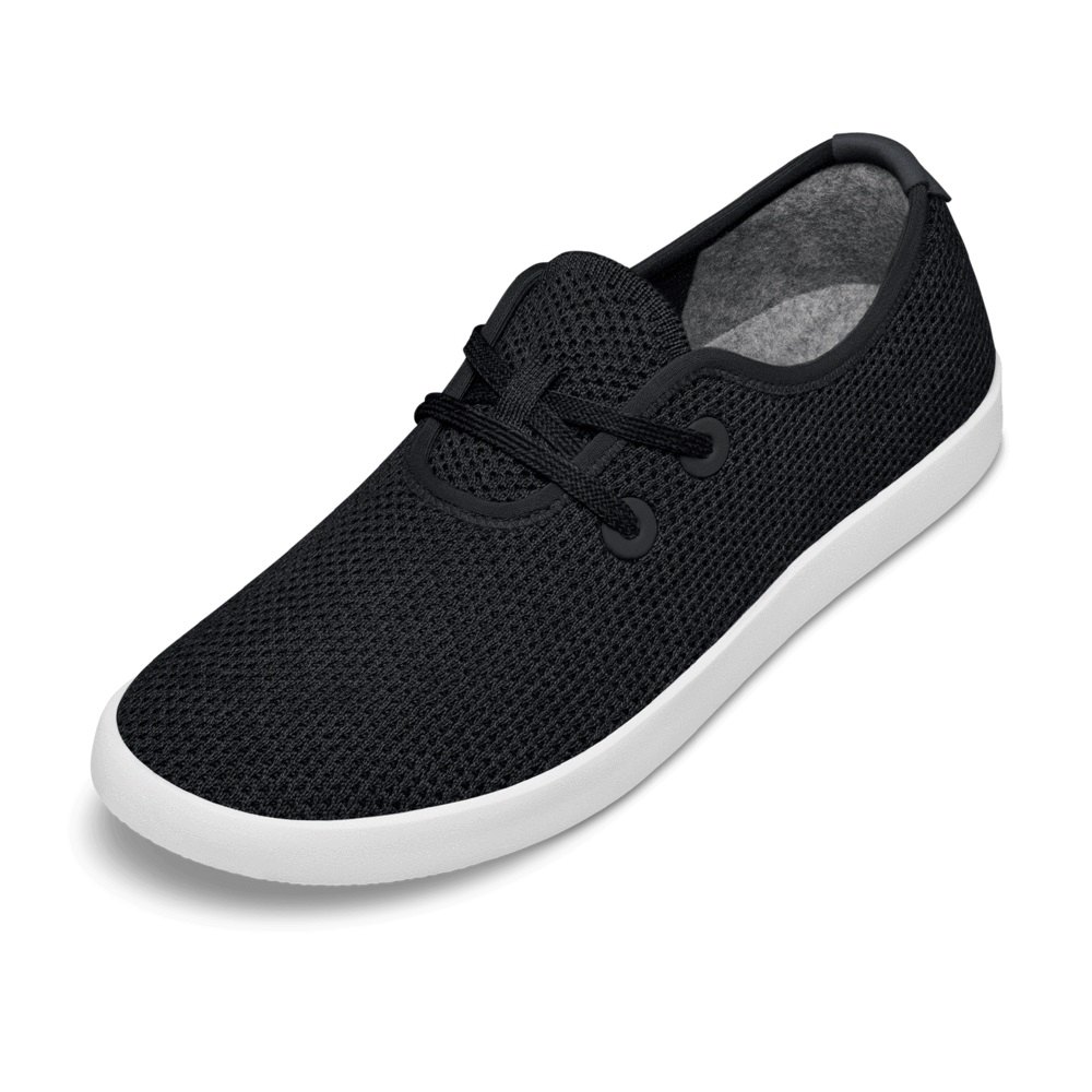 Allbirds Men's Boat Shoes Black - Tree Skippers - 72640LWSZ